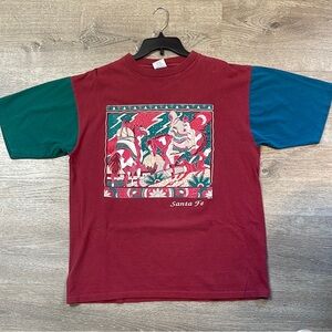 Vintage Santa Fe Shirt XL Native American Southwest 90s Single Stitch Horse Moon